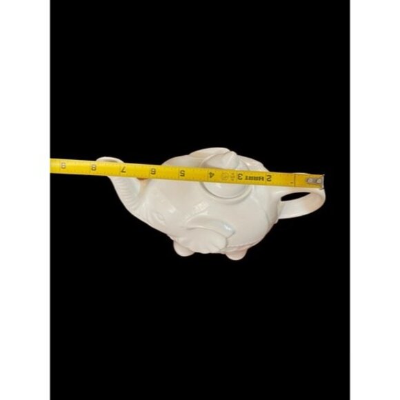 Bia Cordon Bleu Inc 28 Oz White Porcelain Elephant Tea Pot-Vintage - Picture 6 of 7